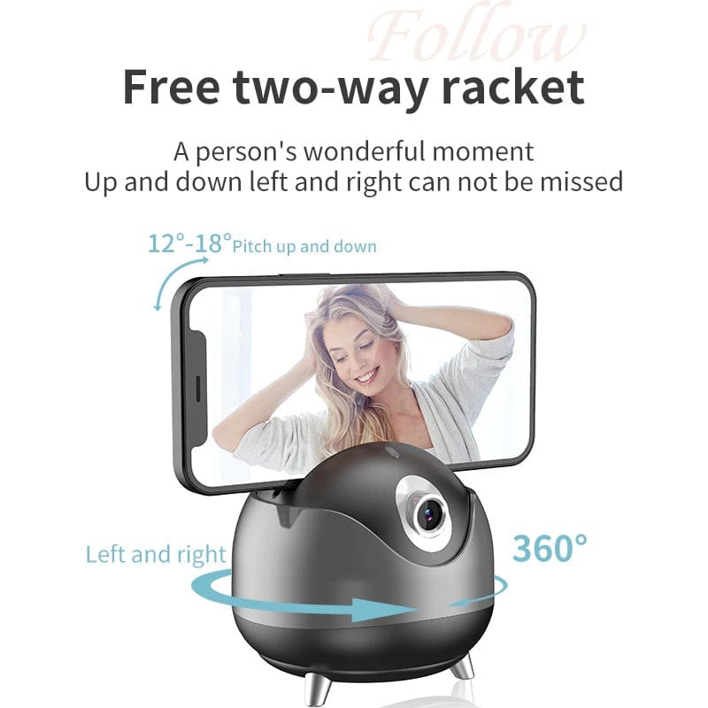 The new Q8AI intelligent face recognition 360 ° follow-up pan-tilt tremolo live selfie desktop stand
