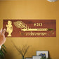 3D Krishna Flute Name Plate