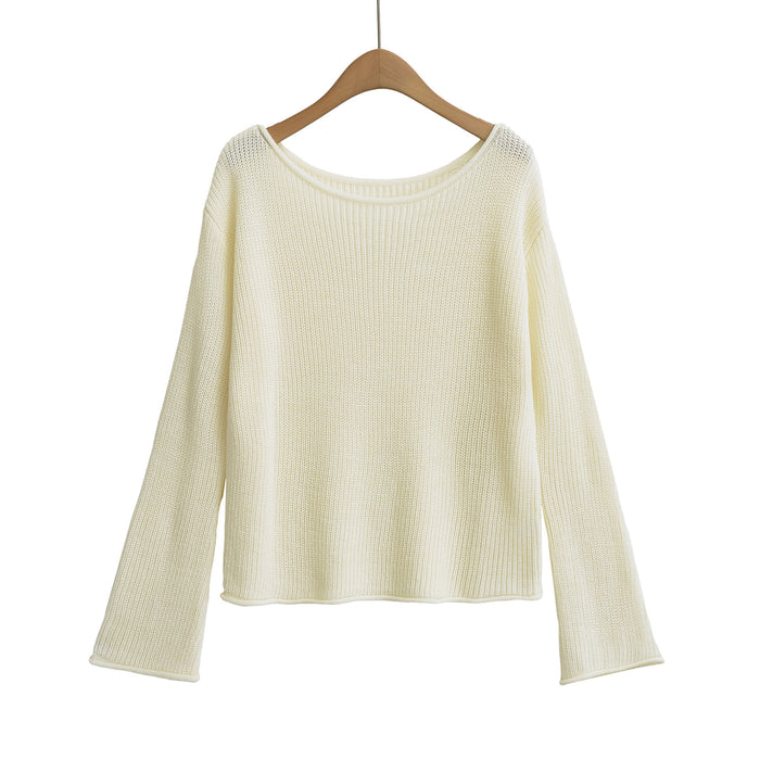 One shoulder top sweater