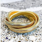 Triple Layer Wrap Around Snake Stretchable Bracelet