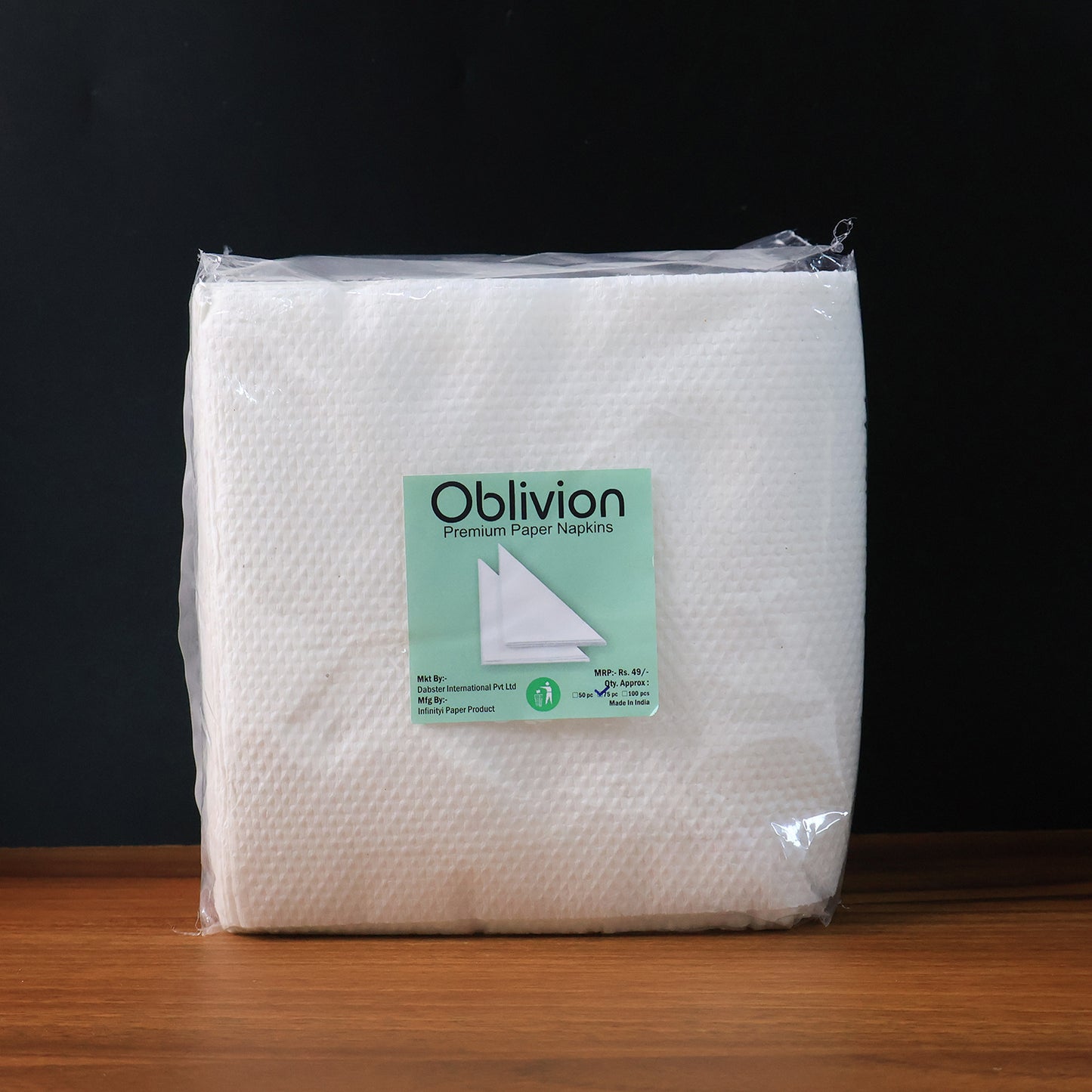 Soft  Absorbent Disposable Tissue Napkins   Paper (75 Pc)