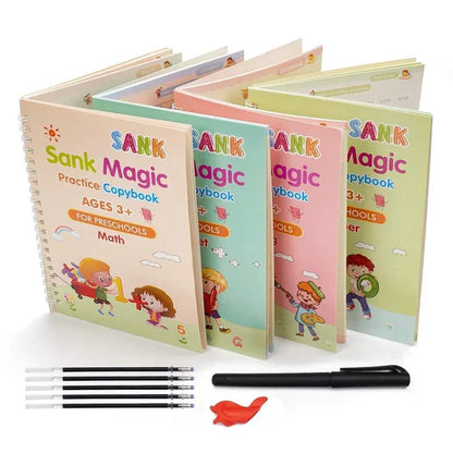 Magic Book Set of 2 ( 8 Book +20 Refill +2 Pen+2 Grip)
