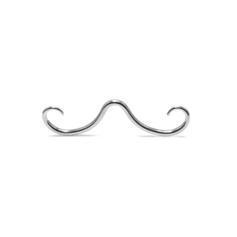 Septum Mustache Ring  Body Piercing Jewelry for Women Men 14G 16G 316L Surgical Steel  Nose Stud