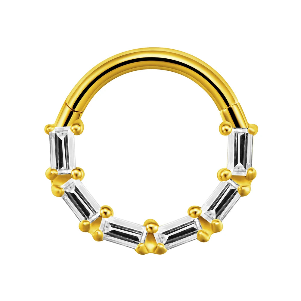 Septum Mustache Ring  Body Piercing Jewelry for Women Men 14G 16G 316L Surgical Steel  Nose Stud