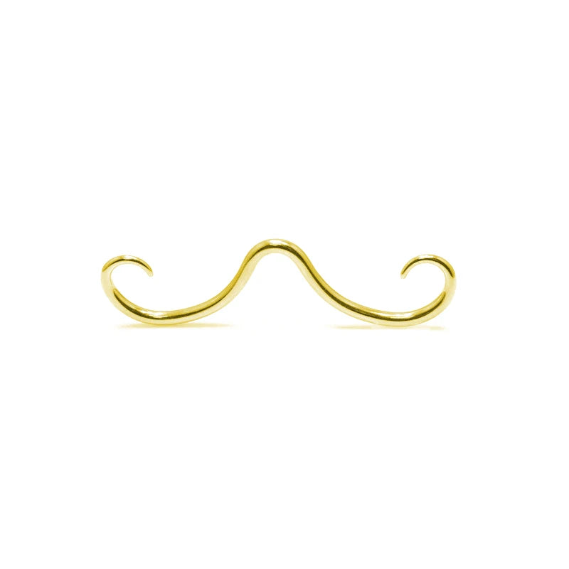 Septum Mustache Ring  Body Piercing Jewelry for Women Men 14G 16G 316L Surgical Steel  Nose Stud