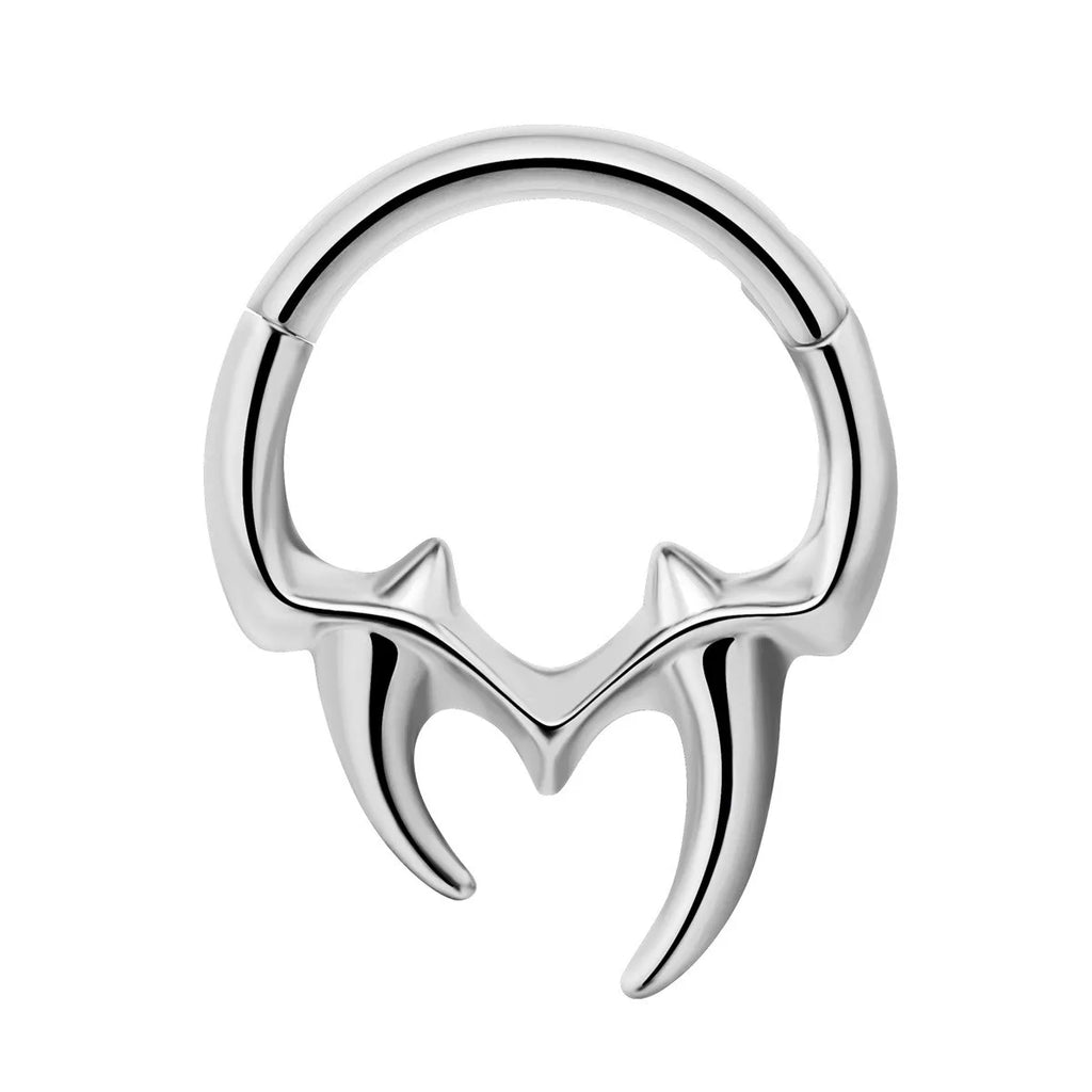 Septum Mustache Ring  Body Piercing Jewelry for Women Men 14G 16G 316L Surgical Steel  Nose Stud