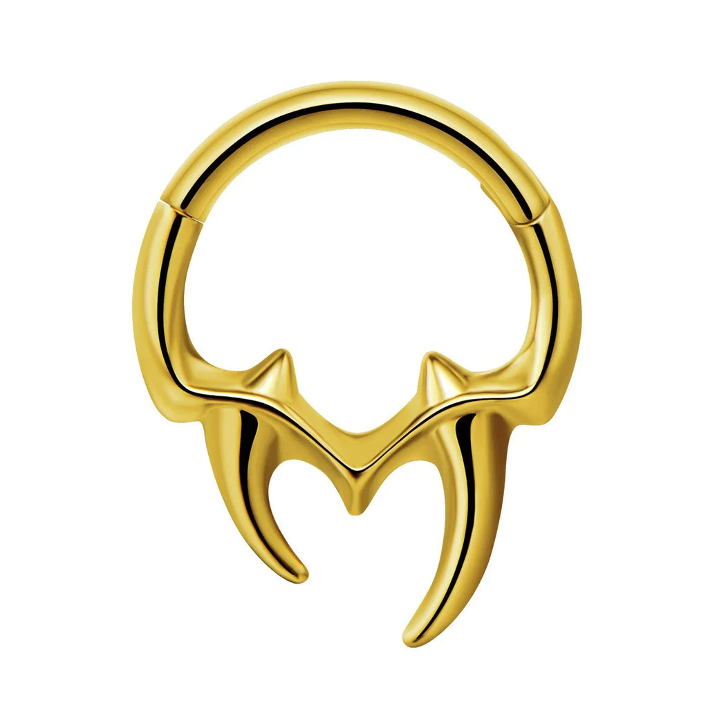 Septum Mustache Ring  Body Piercing Jewelry for Women Men 14G 16G 316L Surgical Steel  Nose Stud