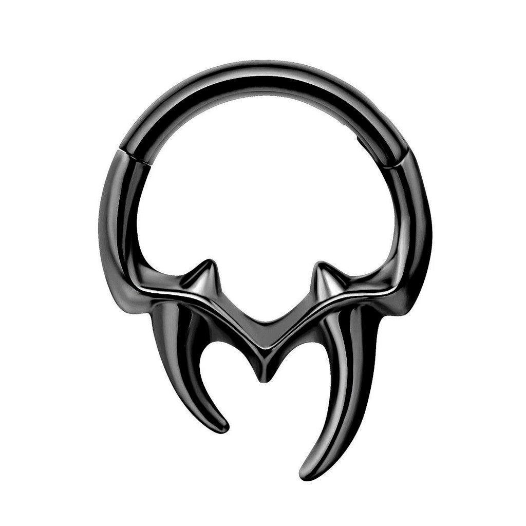 Septum Mustache Ring  Body Piercing Jewelry for Women Men 14G 16G 316L Surgical Steel  Nose Stud