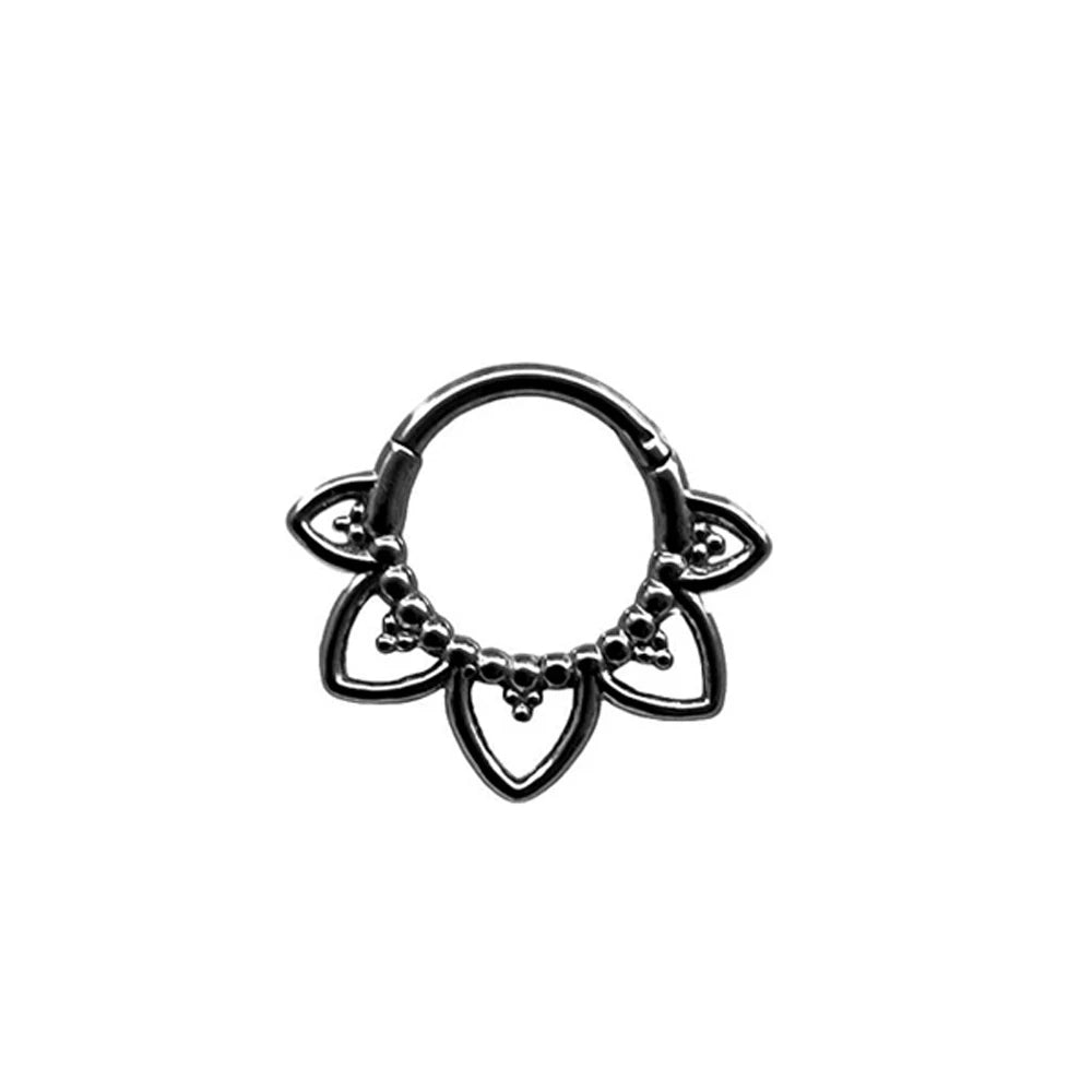 Septum Mustache Ring  Body Piercing Jewelry for Women Men 14G 16G 316L Surgical Steel  Nose Stud