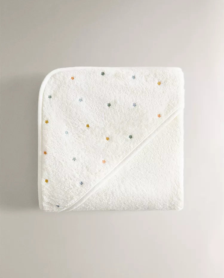 Soft Coral Fleece Baby Cloak Bath Towel – Cute Cartoon Hooded Bathrobe for Newborns & Toddlers