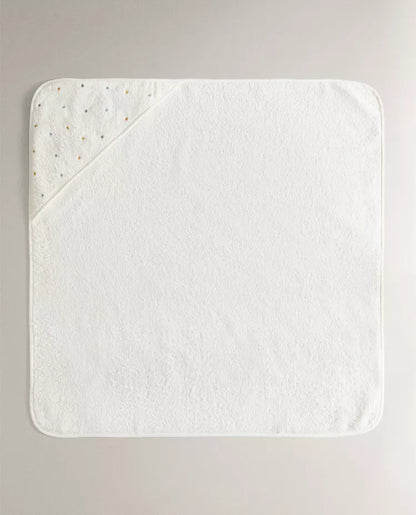 Soft Coral Fleece Baby Cloak Bath Towel – Cute Cartoon Hooded Bathrobe for Newborns & Toddlers