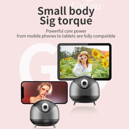 The new Q8AI intelligent face recognition 360 ° follow-up pan-tilt tremolo live selfie desktop stand