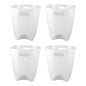 Modern Plastic Dustbin  Waste Paper Basket - (4 Pc)